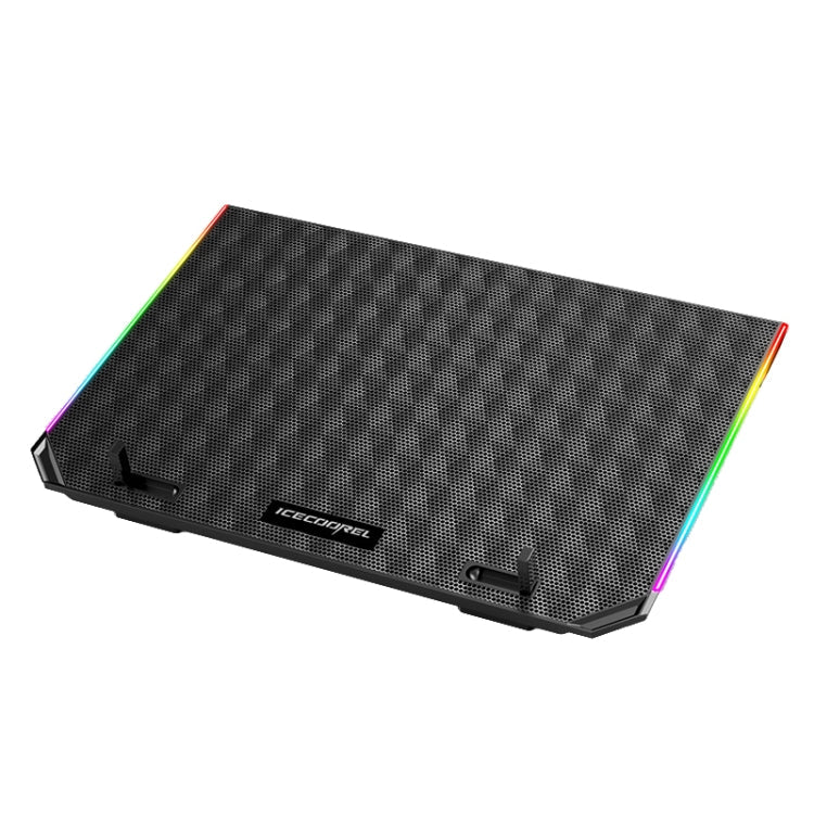 ICE COOREL USB Laptop Radiator with RGB Lighting and Six-Core Fan Design