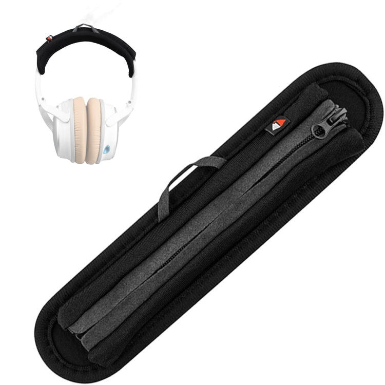 Earphone Neoprene Protection Cover Set - 10 PCS Large-Black