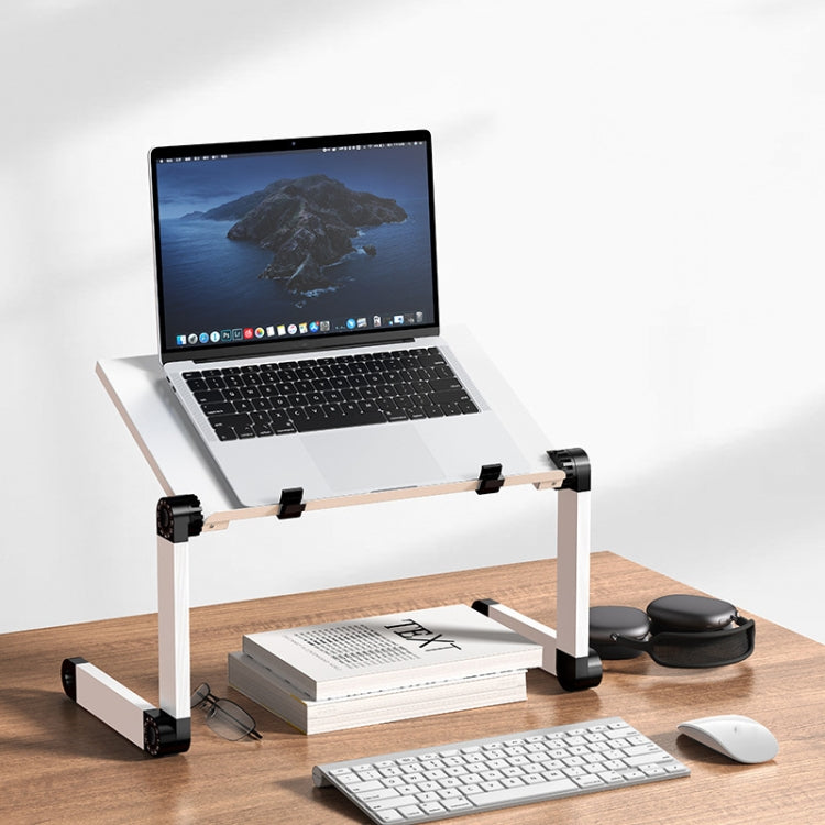 Oatsbasf Portable Adjustable Folding Computer Desk-L02 White