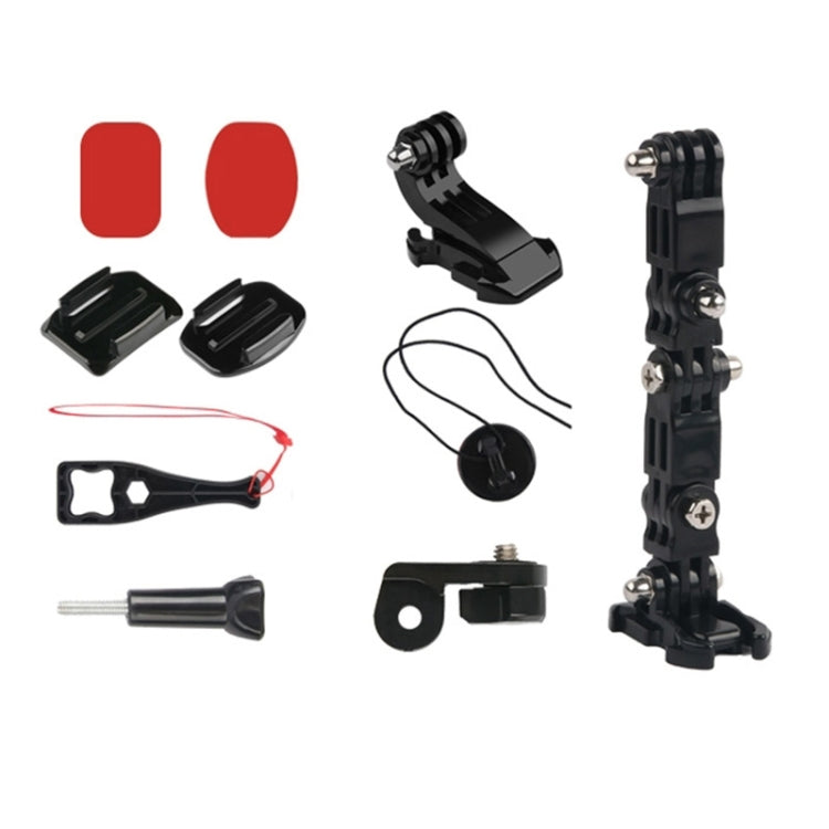 2-Pack Bicycle Helmet Adhesive Multi-Angle Arm Mount Set for Action Cameras with Universal Compatibility