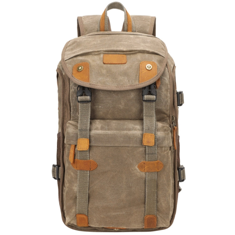 KHAKI Batik Canvas Shoulder Camera Bag for Micro Single Digital Camera