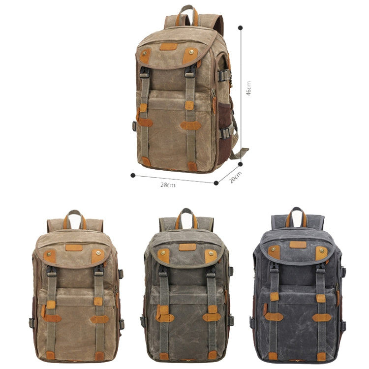 KHAKI Batik Canvas Shoulder Camera Bag for Micro Single Digital Camera