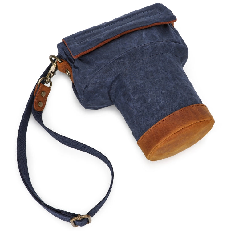 K-809 Blue Shock-Absorbing SLR Camera Shoulder Bag with Liner Protection