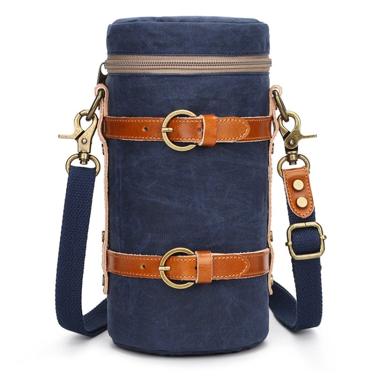 Waterproof Canvas SLR Camera Storage Bag with Shock-Resistant Design