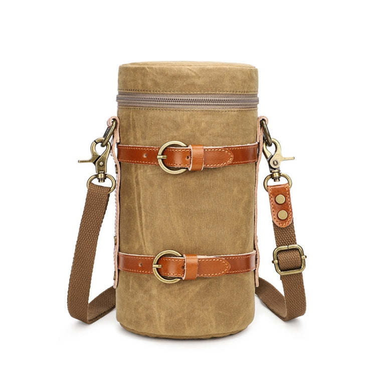 Waterproof Canvas SLR Camera Storage Bag with Shock-Resistant Design