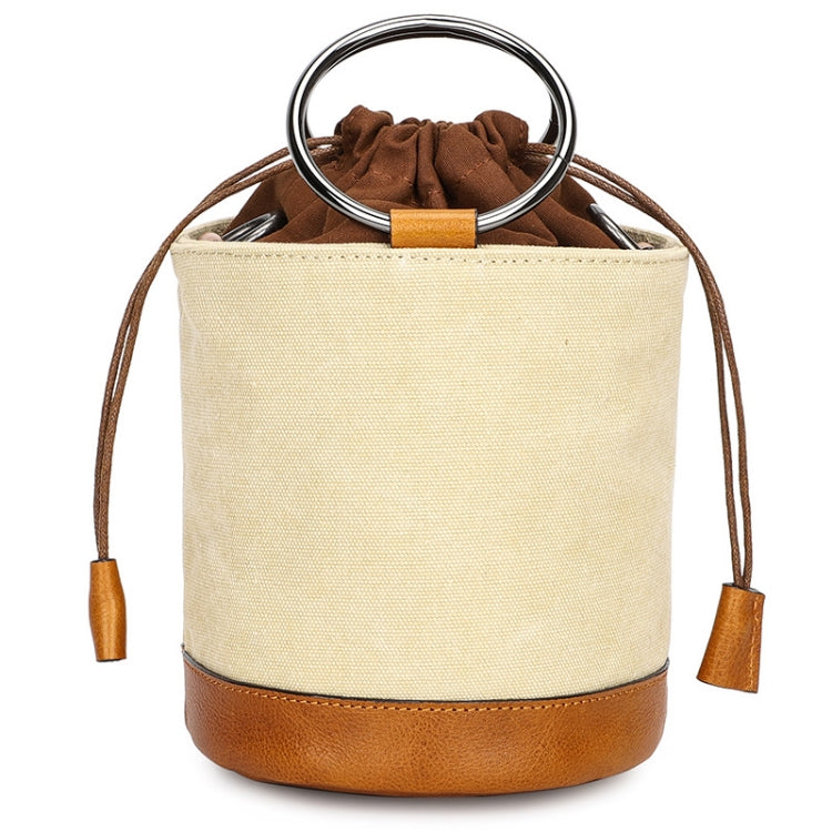 K-116 Multifunctional Camera Storage Liner Bag Single-Shoulder Diagonal Camera Bag(Apricot)
