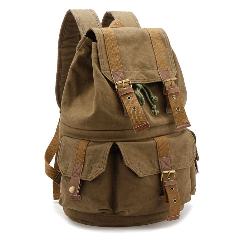 SLR Camera Canvas Bag with Adjustable Strap (Green)