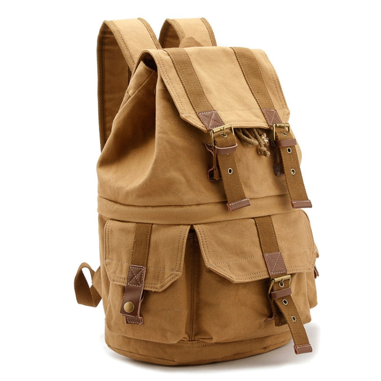 Casual Khaki Canvas SLR Camera Bag