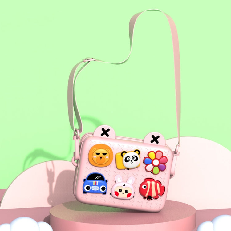 Cartoon Camera Pink Shoulder Messenger Bag for Kids - Durable and Comfortable