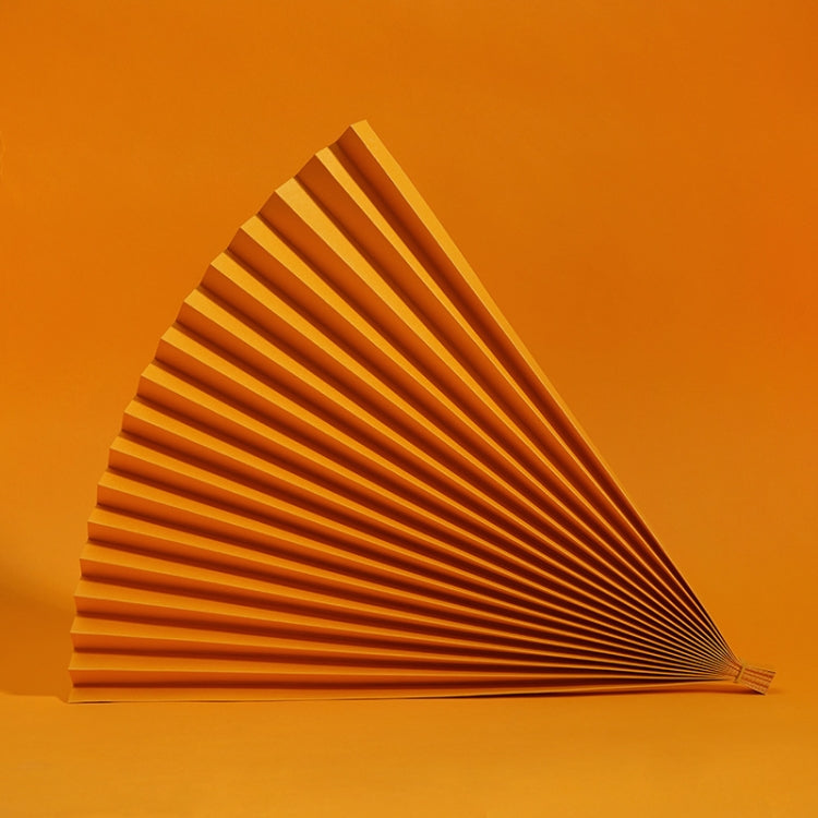 Vibrant 69x39cm Cardboard Folding Fans for Photography Props (13 Orange)