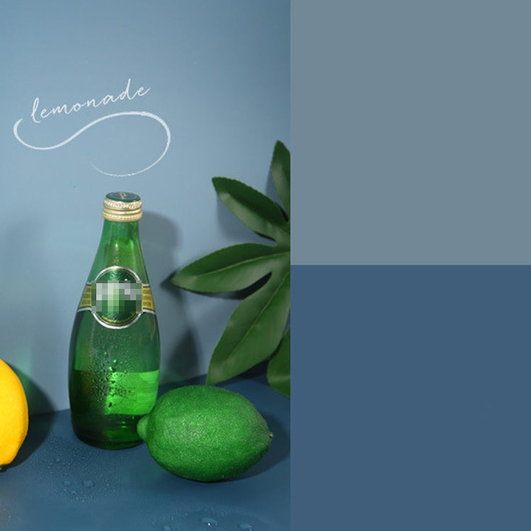 2 PCS Double-Sided Photo Background Paper Thickening Morandi Series Shoot Props - Blue Series (Light+Dark)