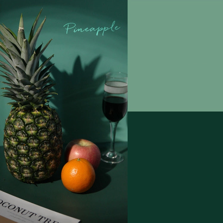 Morandi Series Double-Sided Photo Background Paper Set (2 PCS, Green Series)