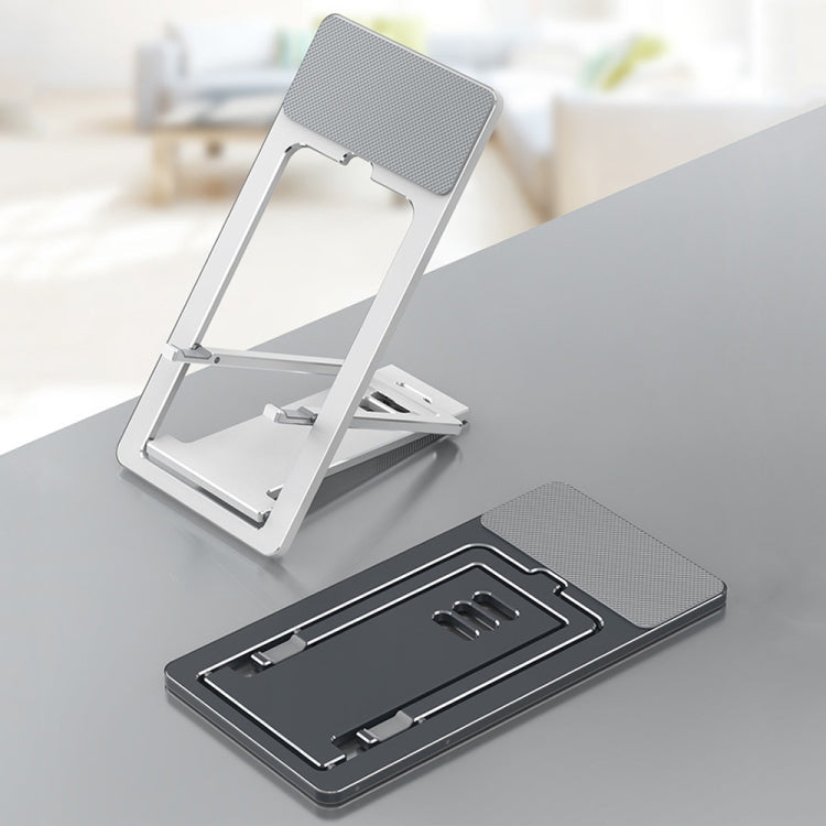 Slim Silver Portable Folding Phone Stand