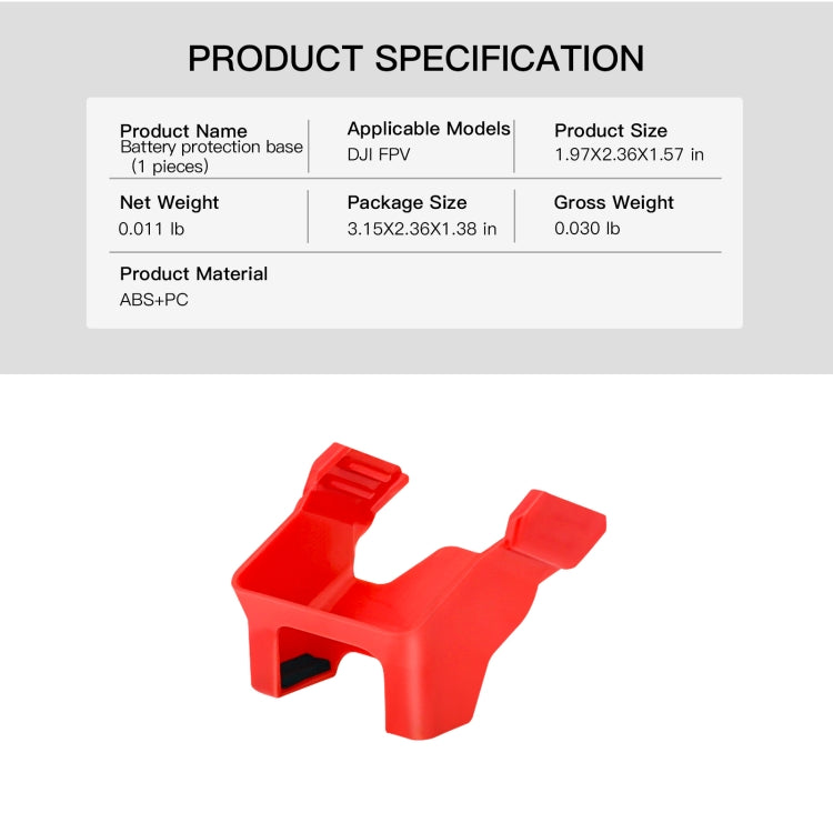 RCSTQ DJI FPV Aircraft Battery Protection Base with Easy Installation
