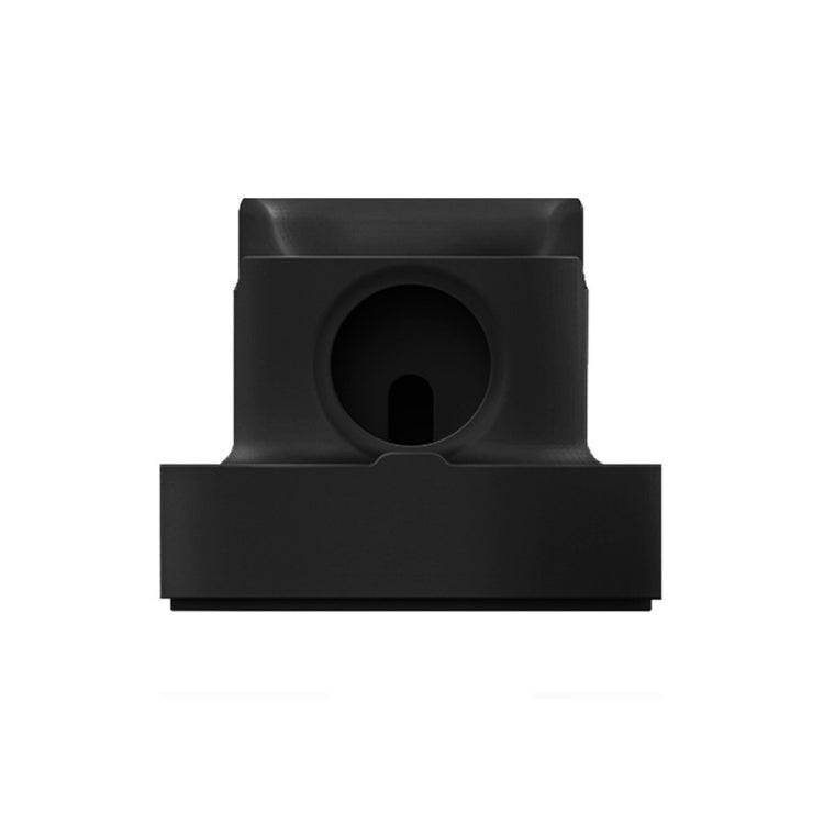 2-In-1 Black Silicone Apple Watch Charging Stand