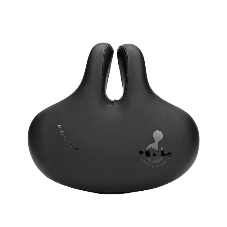 Comfortable Shock Absorbing Bike Saddle for Mountain Biking (Black)