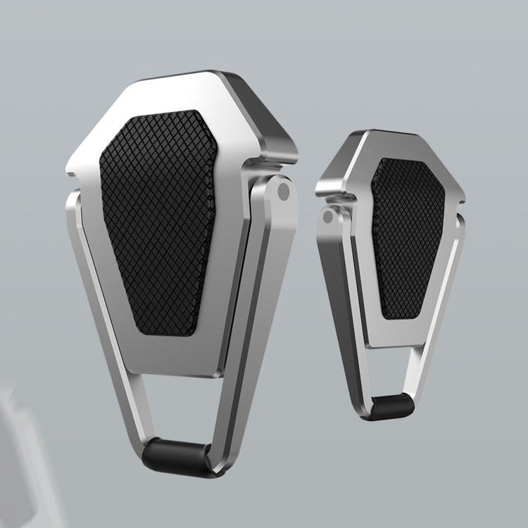 Metal Foldable Laptop Cooling Bracket in Silver and Black