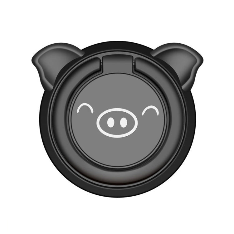 Piggy Ring Buckle Phone Holder (Graphite Black, Pack of 5)