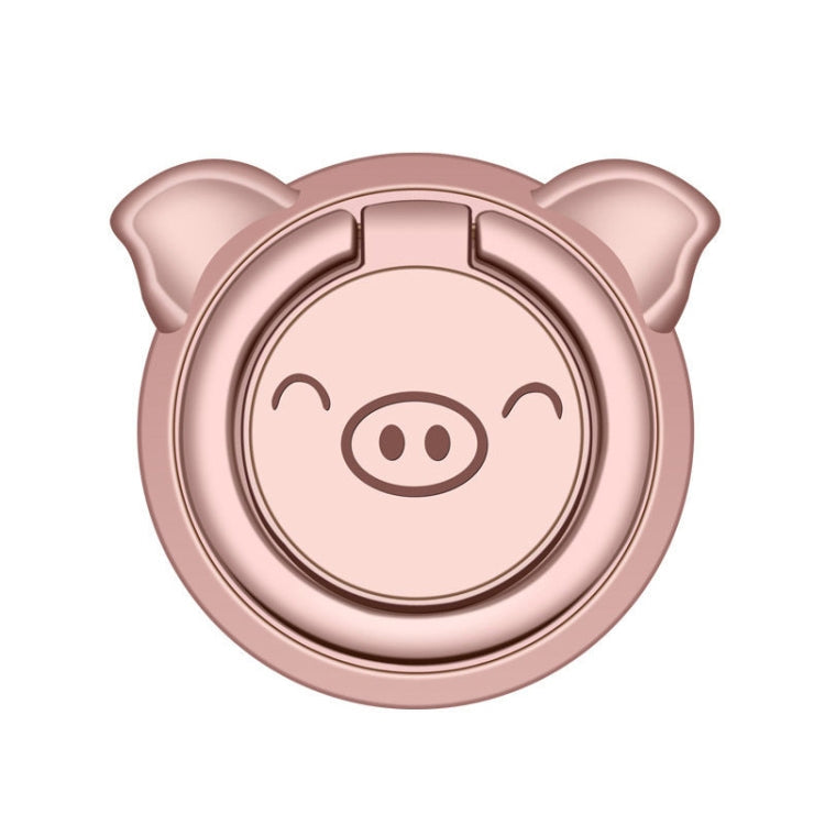 Piggy Ring Buckle Phone Holder Set of 5 - Gold Pink