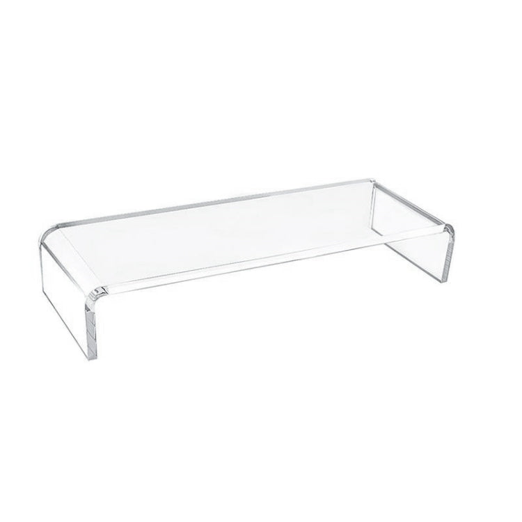 Computer Monitor Stand with Acrylic Base - Set of 2 Pieces