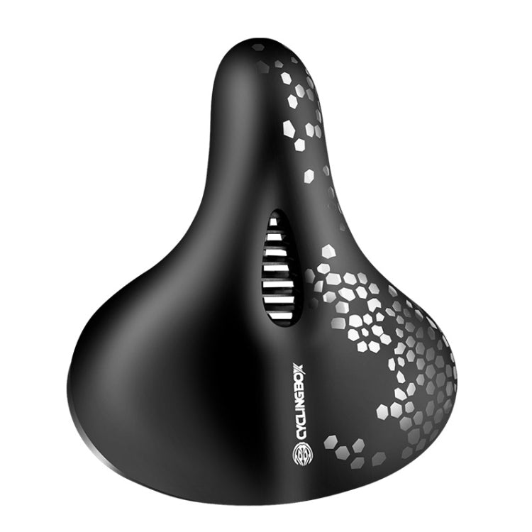 CYCLINGBOX BG-5404 Mountain Bike Saddle Thickened Shock Absorber Seat (Grey)
