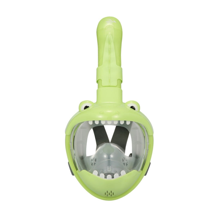 Cartoon Kids Full Dry Diving Mask Swimming Anti-Fog Snorkeling Mask - XS Size (Dinosaur Design)