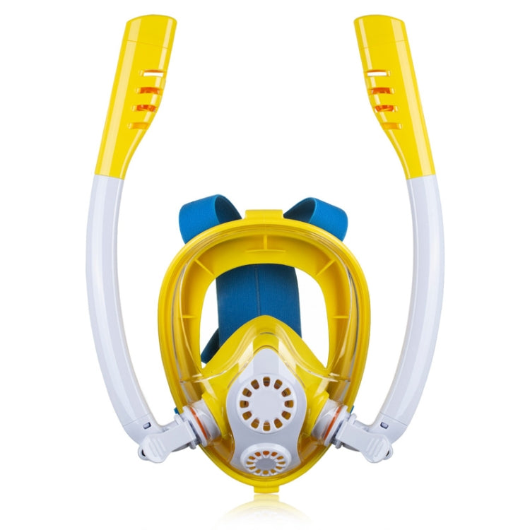 Underwater Adventure Kids Silicone Diving Snorkeling Mask Swimming Glasses XS(White Yellow)