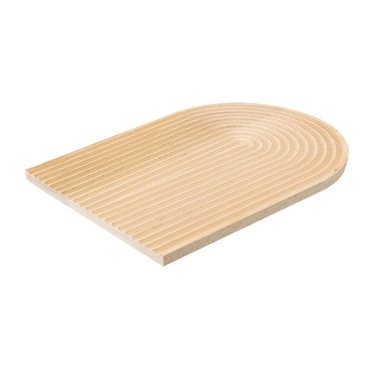 Large Elliptical Wooden Tray for Photography and Home Decor