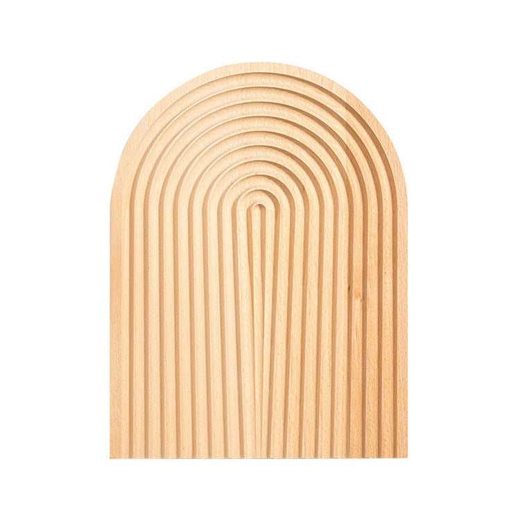 Medium Elliptical Wooden Tray for Photography and Props