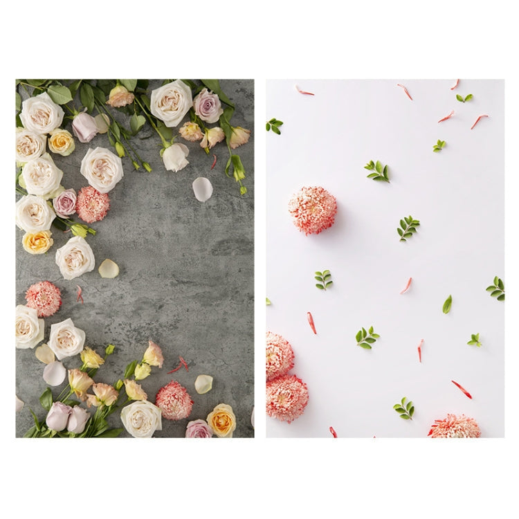 3D Stereo Double-Sided Photography Background Paper (Flower Charm 1) - Pack of 2