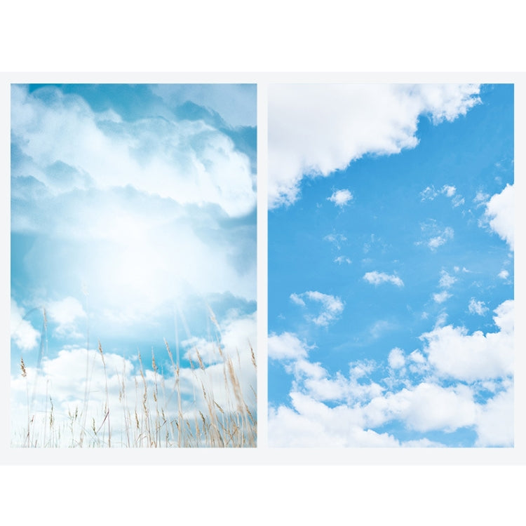 3D Sky Clouds Photography Background Paper (2 PCS)