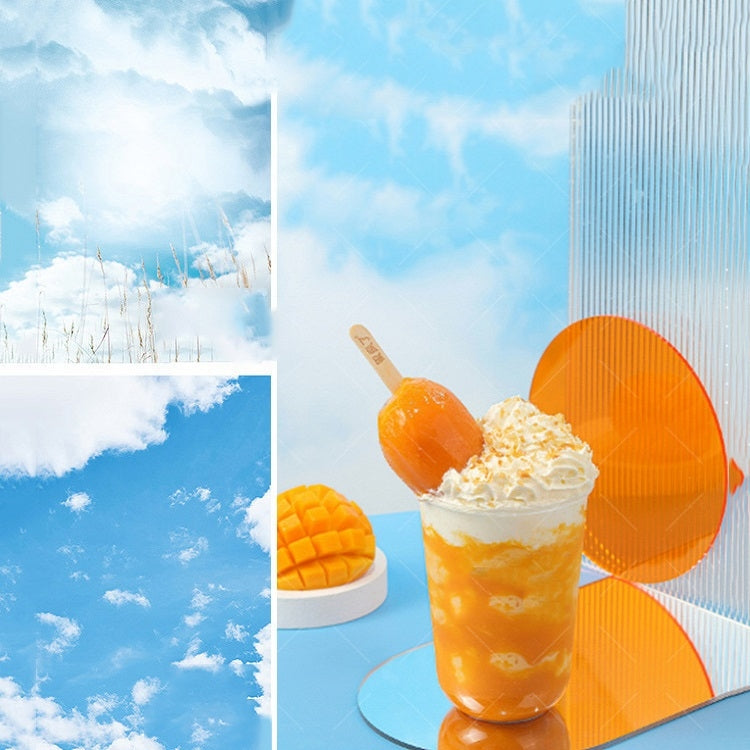 3D Sky Clouds Photography Background Paper (2 PCS)