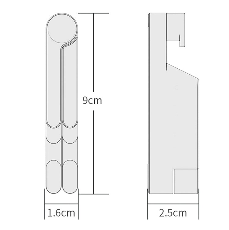Aluminum Alloy Folding Mobile Phone and Tablet Stand (Silver)