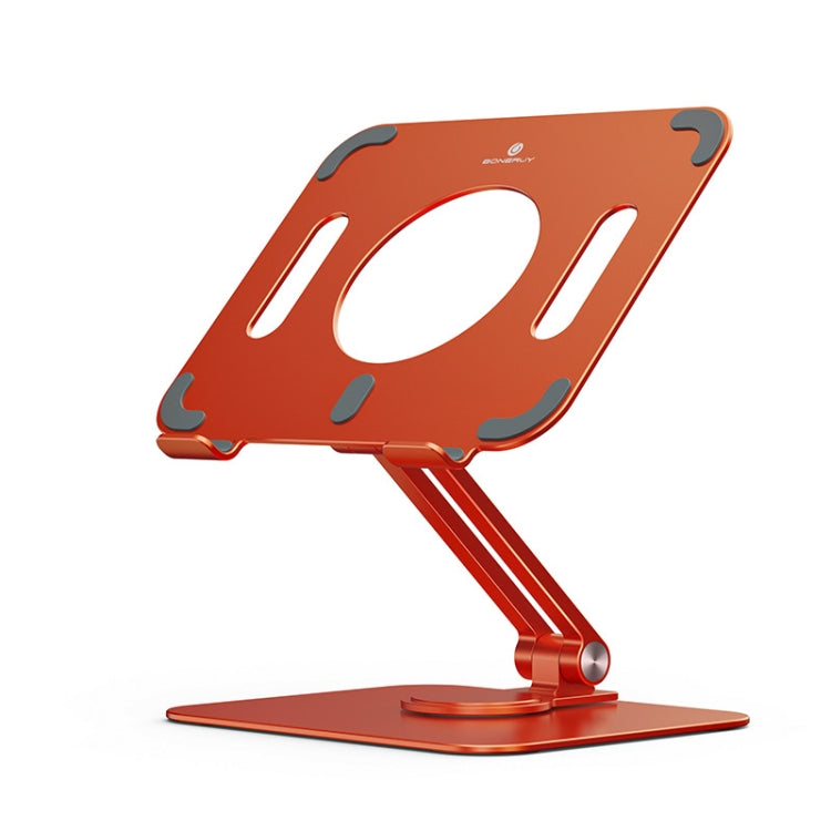 Orange 360-Degree Rotating Aluminum Tablet Laptop Holder