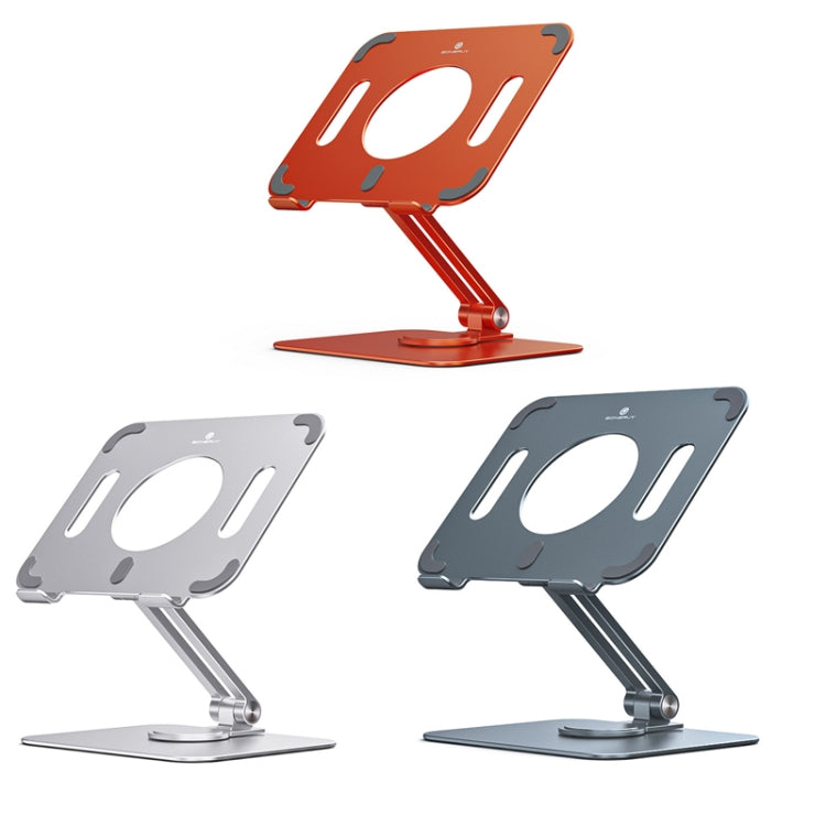 360 Degree Rotating Aluminum Alloy Tablet Laptop Holder Silver