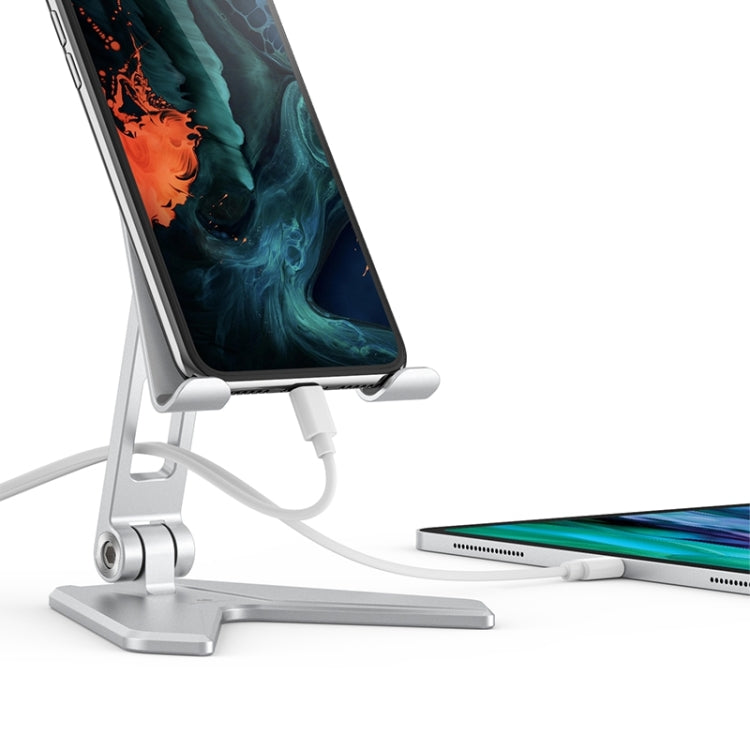 Boneruy P25 Aluminum Alloy Mobile Phone Tablet PC Stand, Style: Silver Mobile Phone Stand