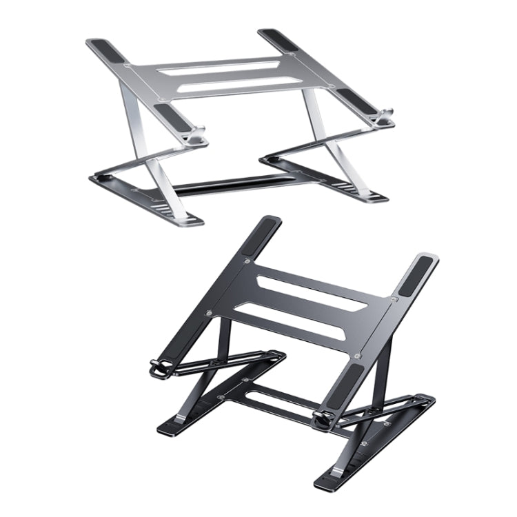 BONERUY P55 Silver Double-Layer Foldable Laptop Stand