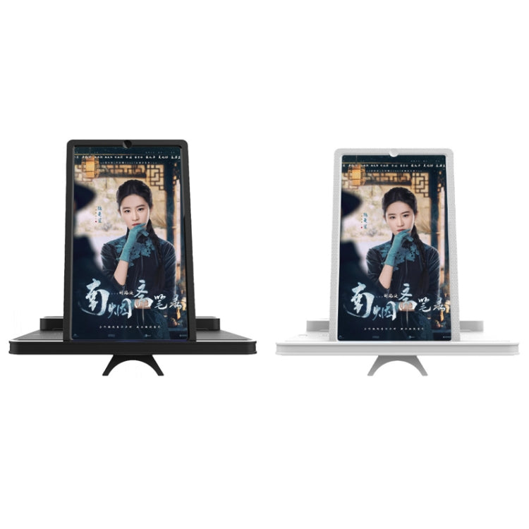 Wireless Bluetooth Speaker and Folding Screen Magnifier for Mobile Phone(White)