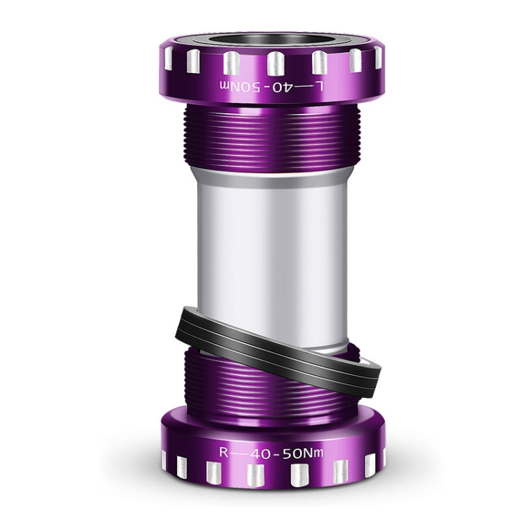 WEST BIKING Lightweight Aluminum Alloy Bicycle Bottom Bracket Axle (Purple)