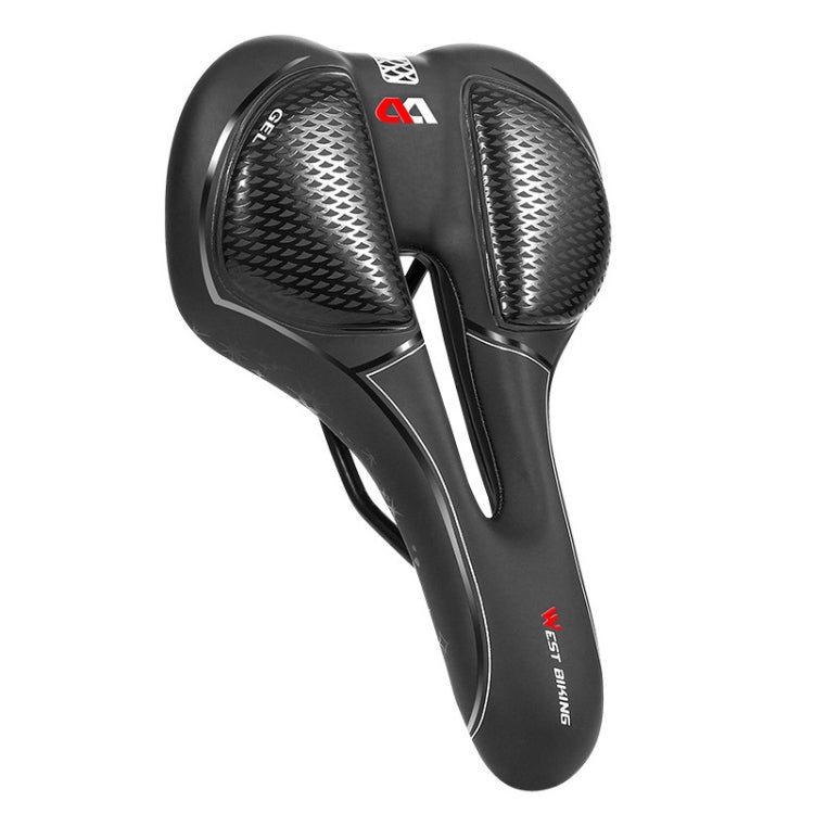Comfortable Fish Scale Style Silicone Saddle for Bicycles by WEST BIKING