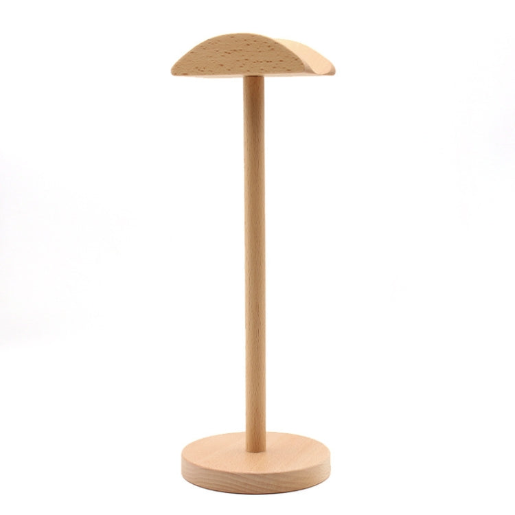 Wooden Desktop Headset Stand with Anti-Slip Design and Smooth Finish