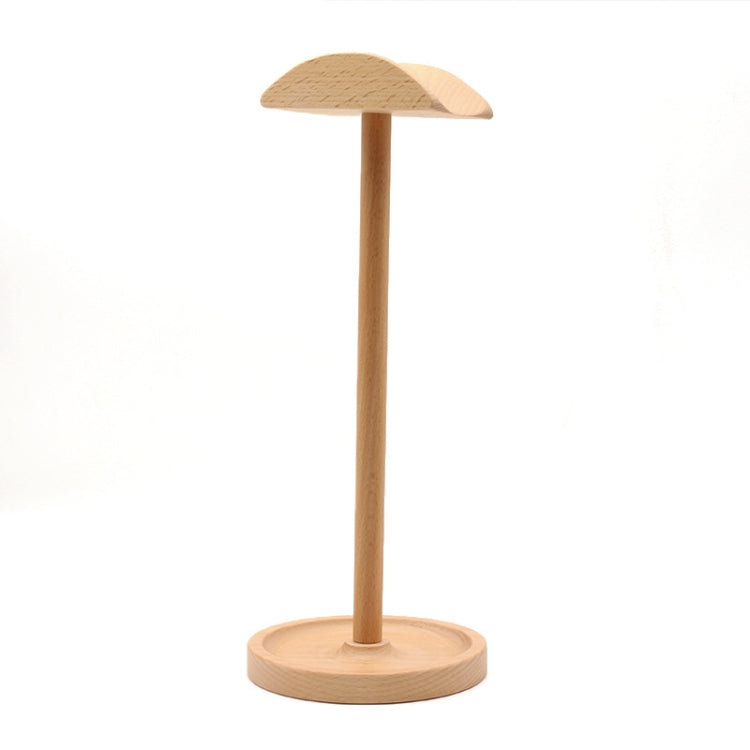 AM-EJZJ001 Solid Beech Wood Headset Display Stand, Style C
