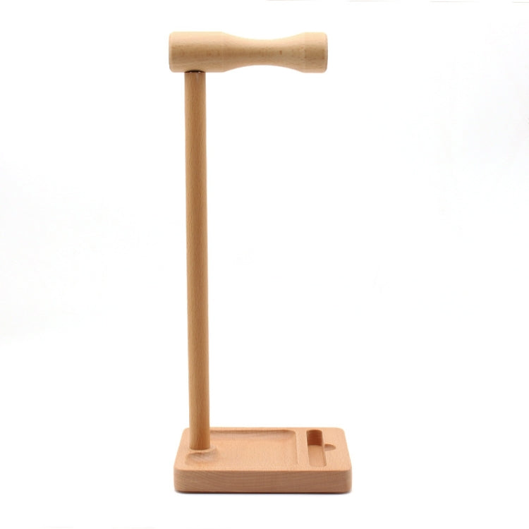 Solid Wood Headset Display Stand with Anti-Slip Design