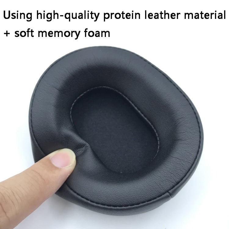 2 Pieces of Replacement Protein Leather Ear Pads for Audio-Technica ATH-WS660BT Headphones (Black)