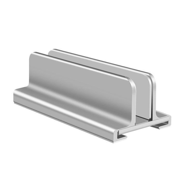 Aluminum Alloy Laptop Tablet Phone Storage Stand - Single Slot (Silver)