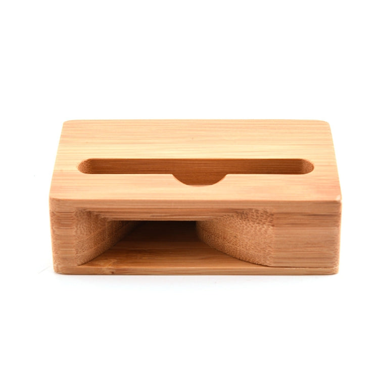 Bamboo Loudspeaker and Phone Stand Set - 2 Pieces