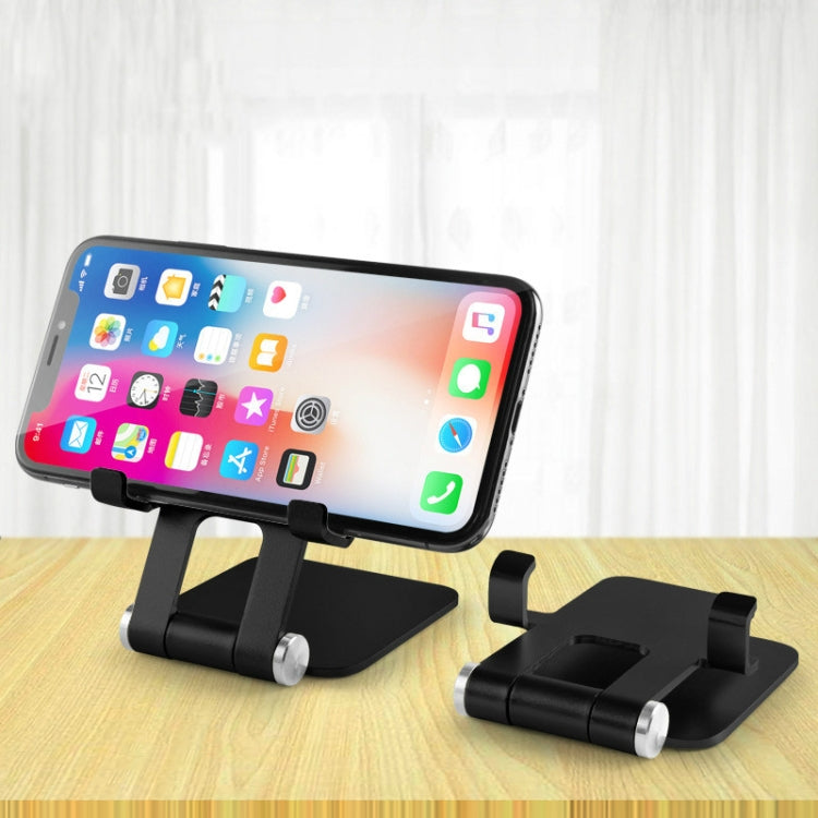 MT510 Universal Metal Folding Stand for Mobile Phones and Tablets (Mysterious Black)