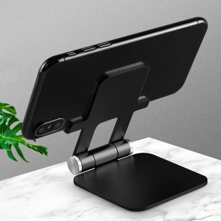 MT510 Universal Metal Folding Stand for Mobile Phones and Tablets (Mysterious Black)