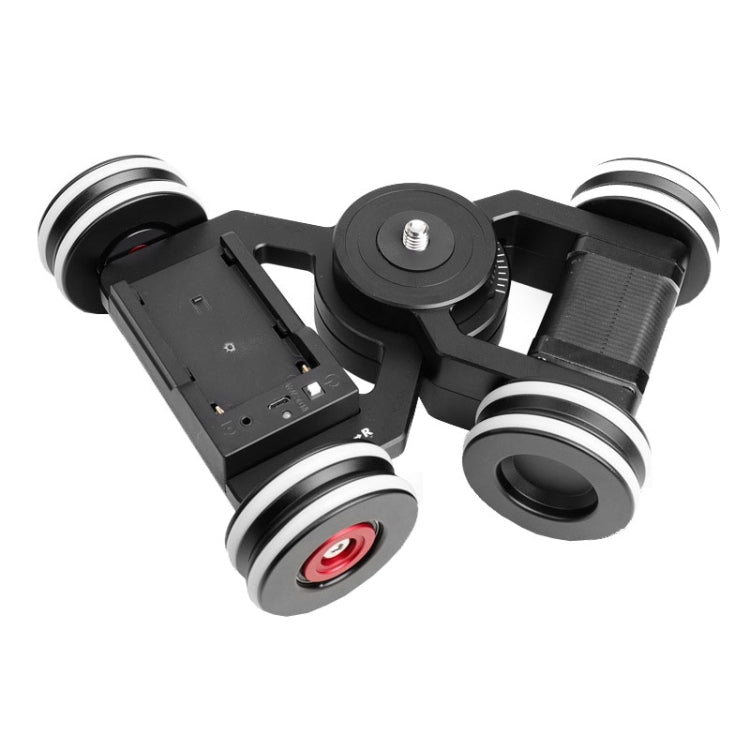 Electric Slide Rail Rolling Dolly Car with Bluetooth Control and Time-lapse Photography