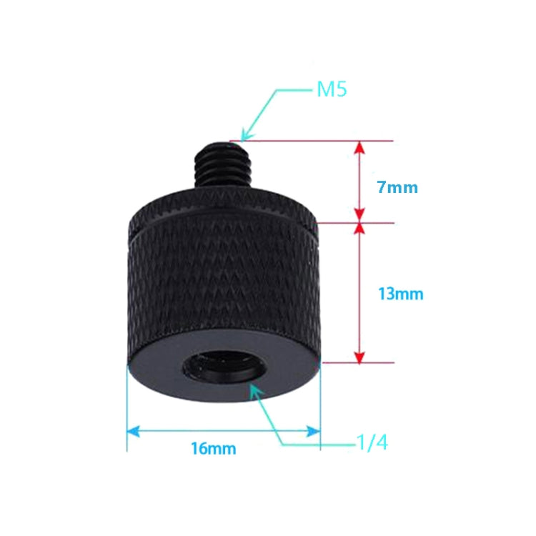 Photography Screw Adapter Set with A19 1/4 Female to M5 Male Screw